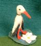 Filz-Fingerpuppe Storch mit Teich kaufen München, Storch im Teich Filzfingerpuppe kaufen Bayern, Storch und Teich aus Filz, handgemachte Fingerpuppen aus Filz, Felt, handmade glove puppet stork plus pond made of felt, natürliches Kinder-Spielzeug aus Filz