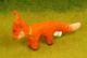 Filzpuppe laufender  Fuchs kaufen München, Filzfingerpuppe schlafender Fuchs kaufen Bayern, Filzfuchs kaufen Erding, buy puppet of running fox made of felt, natürliches Kinder-Spielzeug aus Filz, Filz-Puppe laufender Fuchs