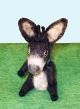 Filz-Fingerpuppe dunkelbrauner Esel kaufen München, Filzfingerpuppe grauer Esel  kaufen Bayern,  glove puppet dark brown donkey made of felt, natürliches Kinder-Spielzeug aus Filz, Filz-Finger-Puppe grauer Esel, Filz-Tier, Filz-arbeit, Filzfingerpuppe Ese
