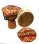 Djembe-Top Tribal-Art orange, 25 cm kaufen München, Djembe-Schoner, Tommel-Hut kaufen München, Djembe-Schutz, buy 9,8