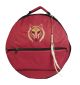 Rahmentrommel-Rucksack Deluxe rot Wolf mit dunklen Augen, 49 cm kaufen München, Rahmen-Trommel-Tasche kaufen, buy backpack drum case for 18,5