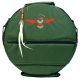 Rahmentrommel-Tasche Deluxe dunkelgrün, roter Adler - 59 cm kaufen München, Indianertrommel-Tasche kaufen Erding, Rahmentrommeltasche kaufen  Bayern, Schamanentrommel-Tasche kaufen BRD, buy drum case for 23