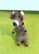 Filz-Finger-Puppe braun-graue Kuh kaufen München, Filzkuh kaufen Bayern, Fingerpuppen aus Filz, Felt, glove puppet cow made of felt, natürliches Kinder-Spielzeug aus Filz, Filzfingerpuppe braun-graue Kuh