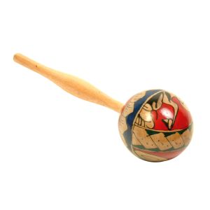 Holz-Rassel rund mit Tinte bemalt kaufen München, Maracas kaufen München, Holz-Rassel, Rassel, Holzrassel kaufen Bayern, shaker, wood, round ink-painted, Holzrassel, Holz-Maracas, Maraca kaufen BRD, runde Holzrassel mit Tinte bunt bemalt