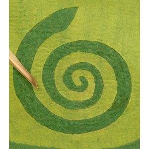 Filz-Rahmentrommel-Tasche dunkelgrün-hellgrün, 42 cm kaufen München, Filztasche für schamanische Trommel kaufen BRD buy handmade felt bag for 15,7