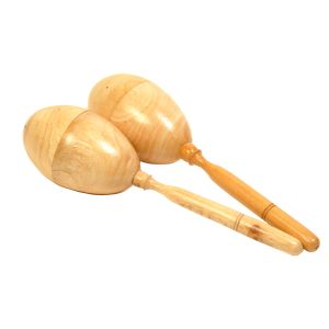 Grosse ovale Holz-Rassel, Maraka Natur kaufen München, Maracas kaufen München, Holz-Rassel, Rassel, Holzrassel kaufen Bayern, Holzrassel, Holz-Maracas, Maraca kaufen Bayern, große ovale langstielige Holz-Rassel, Maraka Natur - Pärchen