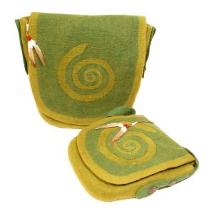 Rahmentrommel-Tasche aus Filz oliv-moosgrün, 39 cm kaufen München, Filztasche kaufen, buy hand made felt bag for 15