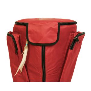 Profi Djembe-Rucksack Deluxe Mandala FZ-S rot, 56 cm kaufen München, Trommel-Rucksack kaufen Bayern, Djembetasche kaufen BRD, buy drum case for djembe height 21,6