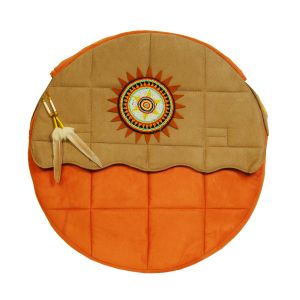 Rahmentrommel-Tasche NC Sunrise, 53 cm - gelbe Sonne kaufen München, Indianer-Trommel-Tasche kaufen Erding, Schamanentrommel-Tasche kaufen Bayern, sac de tambour de cadre, borsa di tambour, drum case for 20