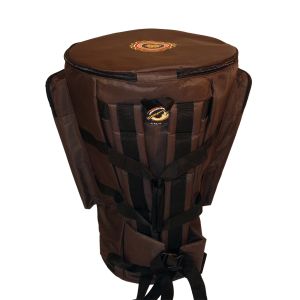 Djembe-Tasche Deluxe braun Mandala golden FZ-G, 62 cm kaufen München, Trommel-Rucksack kaufen Erding, Trommel-Tasche kaufen Bayern, Djembe-Sack kaufen BRD, buy drum case for 24,5