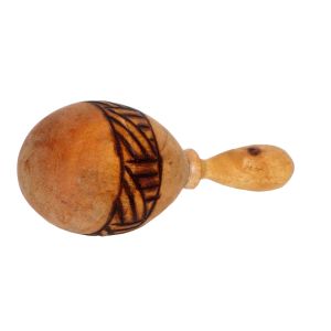 Mini Holz-Rassel mit Branddekor (10 cm) für das Baby kaufen München, Mini-Maraca kaufen Bayern, Baby-Rassel kaufen Erding, Mini- Holzrasseln,  Mini-Holz-Maraca, Mini Holzrassel mit Branddekor für das Baby - naturbelassen