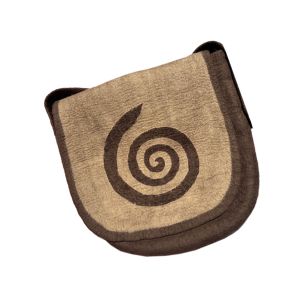 Rahmentrommeltasche Filz, braun-beige, 42 cm kaufen München, buy handmade bag from felt for 15,7