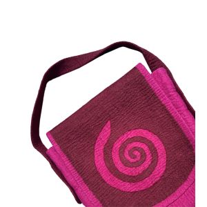 Rahmentrommel-Tasche Filz pink-weinrot, 42 cm kaufen München, buy hand made felt bag for 15,7