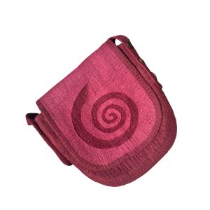 Rahmentrommel-Tasche Filz weinrot-rosé, 42 cm kaufen München, buy hand made felt bag for 15,7