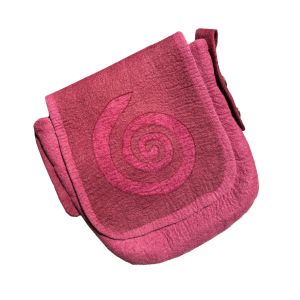 Rahmentrommeltasche Filz, rosé-weinrot, 37 cm kaufen München, buy handmade bag from felt for 13,7