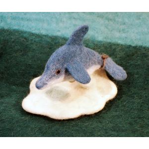 Filz-Fingerpuppe Delphin kaufen München, Panda Filzfingerpuppe kaufen Bayern, handmade glove puppet sloth made of felt, natürliches Kinder-Spielzeug aus Filz, Filz-Finger-Puppe Delphin mit Eischolle