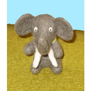Filz-Fingerpuppe Elefant kaufen München, Filzfingerpuppe Elefant kaufen Bayern, glove puppet elephant made of felt, natürliches Kinder-Spielzeug aus Filz, Filz-Finger-Puppe Elefant