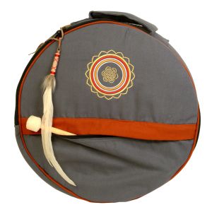 Rahmentrommel-Rucksack CP rauchgrau Mandala, 44 cm kaufen München, buy backpack drum case for 16,5