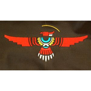 Rahmentrommel-Rucksack Deluxe braun, roter Adler - 54 cm kaufen München, Rahmentrommel-Tasche kaufen Bayern, buy backpack eagle for 21