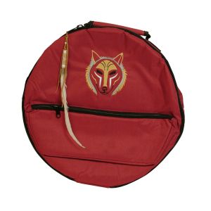 Rahmentrommel-Rucksack Deluxe rot, wolf - 44 cm kaufen München, Rahmentrommel-Tasche kaufen Bayern, buy backpack drum case for 16,5