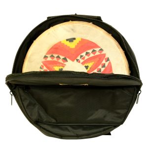 Rahmentrommel-Rucksack Deluxe schwarz, roter Adler - 54 cm kaufen München, Rahmentrommelrucksack, buy 21