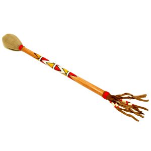 Rahmentrommel-Schlegel, Indian-weiß mit rotem Faden kaufen München, Rahmentrommel-Klöppel kaufen Erding, Rahmentrommelschlägel kaufen Bayern, buy drum stick for shamanic frame drum - Indian style, Trommelschlegel Indian-weiß für schamanisches Arbeiten