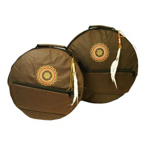 Rahmentrommel-Rucksack Deluxe braun mit goldenem Mandala, 59 cm kaufen München, Rahmentrommelrucksack kaufen BRD, buy backpack for 23