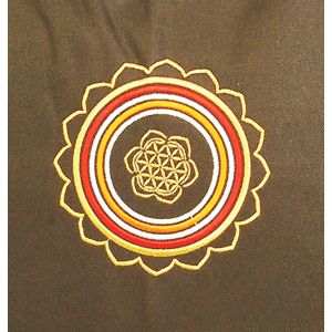 Rahmentrommel-Rucksack Deluxe braun mit goldenem Mandala, 59 cm kaufen München, Rahmentrommelrucksack kaufen BRD, buy backpack for 23