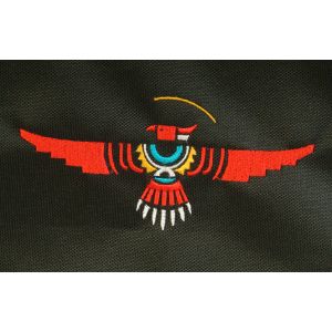 Rahmentrommel-Tasche Deluxe schwarz Adler, 54 cm kaufen München, Rahmentrommeltasche kaufen BRD, Schamanentrommel-Tasche kaufen Bayern, buy drum case for 20,5