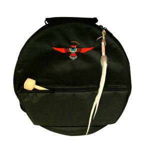 Rahmentrommel-Rucksack Deluxe schwarz, roter Adler - 54 cm kaufen München, Rahmentrommelrucksack, buy 21