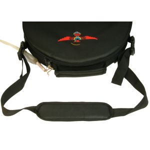 Rahmentrommel-Tasche Deluxe schwarz Adler, 41 cm kaufen München, Indianer-Trommel-Tasche kaufen Erding, buy drum case for 15,3