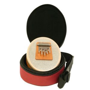 Set: Sansula Basic Genial F 440 Hz mit Tasche Deluxe rot Mandala kaufen München, Sansula-Set kaufen Bayern, Sansula mit Box kaufen Erding, buy Sansula with hard cover case, Sansula mit Koffer, Set: Sansula Basic Genial F mit Tasche Deluxe rot Mandala kauf